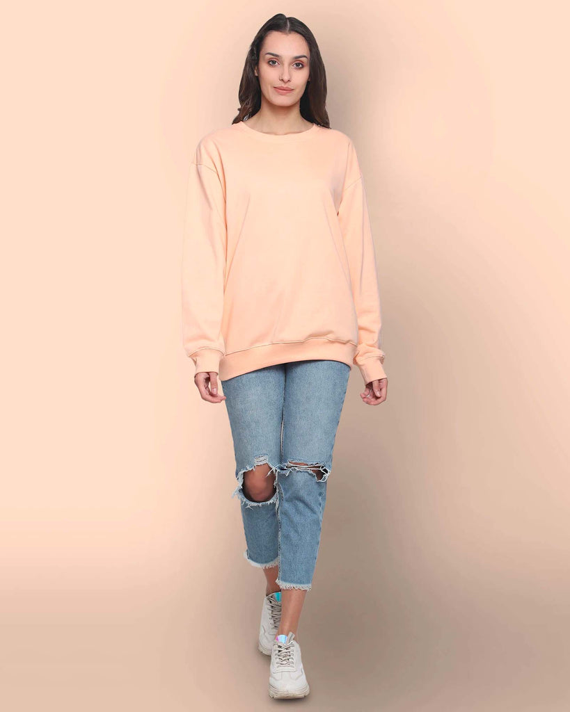 My Man's Drop Shoulder Sweatshirt 2.0: The Peach