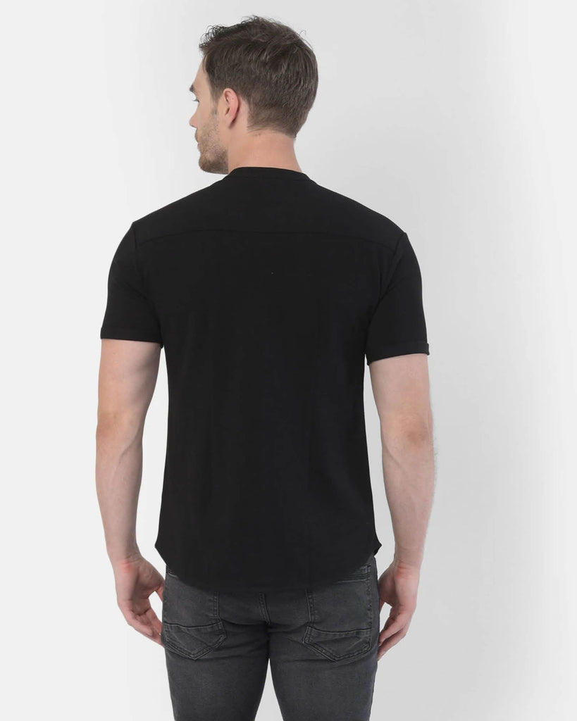 Melangebox Melange Original Pique Shirt: Black