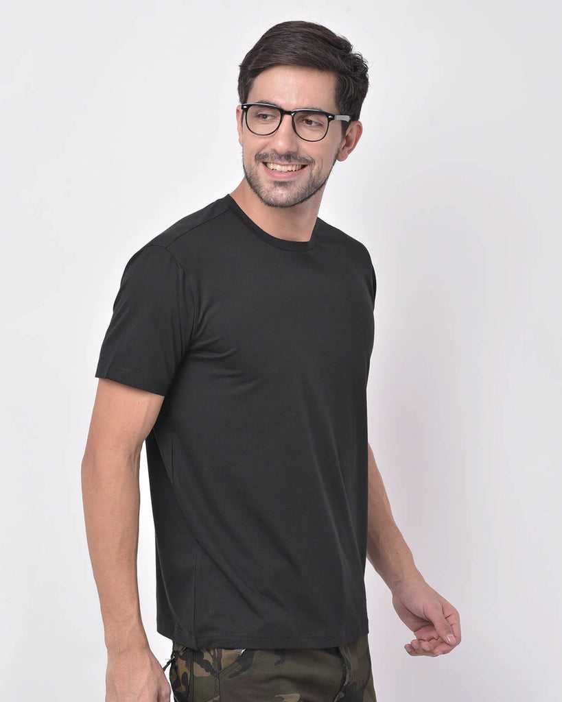 Melangebox SupimaÃ‚Â® Modal Crew Tee: Black