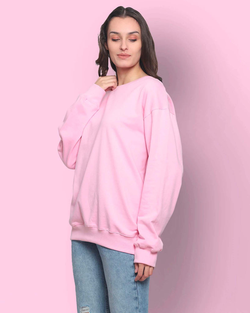 My Man's Drop Shoulder Sweatshirt 2.0: Baby Pink
