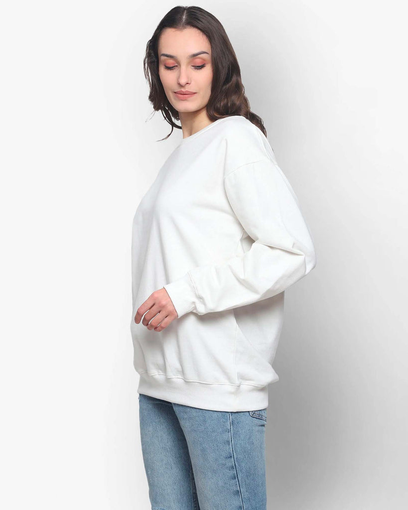 My Man's Drop Shoulder Sweatshirt 2.0: Ivory Cream