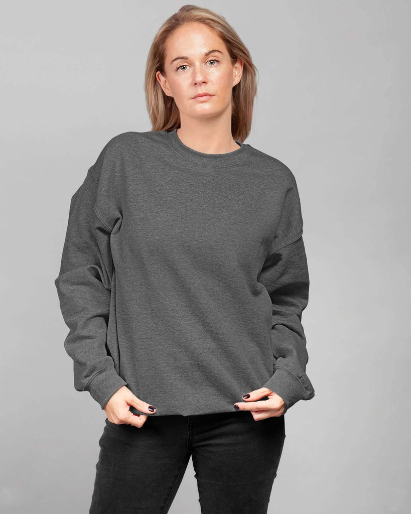 My Man's Drop Shoulder Sweatshirt: Dimgrey Melange