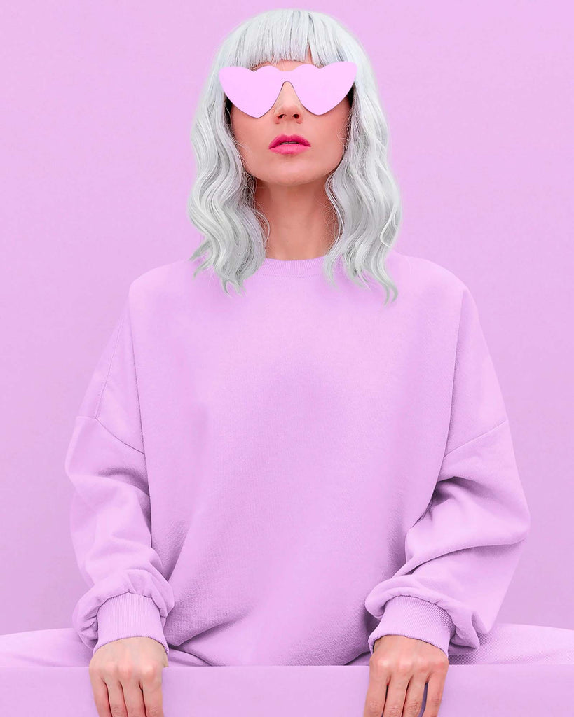 My Man's Drop Shoulder Sweatshirt: Mauve Purple