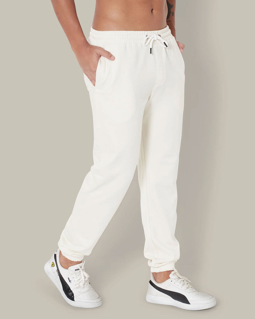 Melangebox Classic Jogger: Ivory Cream