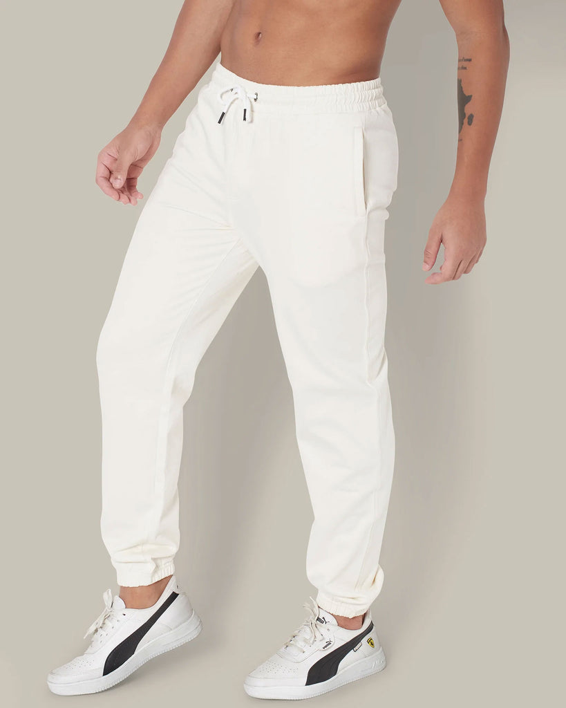 Melangebox Classic Jogger: Ivory Cream