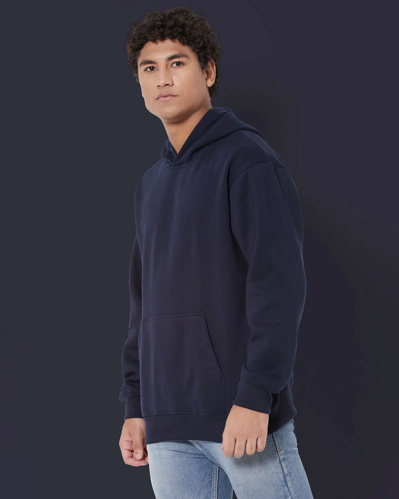 Melangebox Airjet Hoodie: Navy Blue