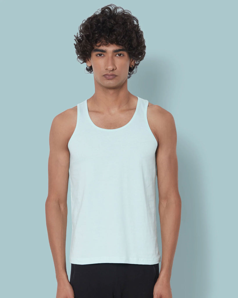 Melangebox Tank Top: Celeste