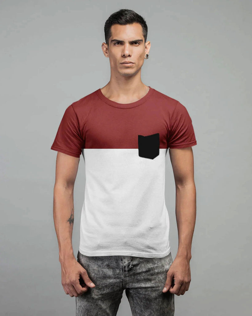 Melangebox Half Sleeves Crew Neck: Queensland Panel