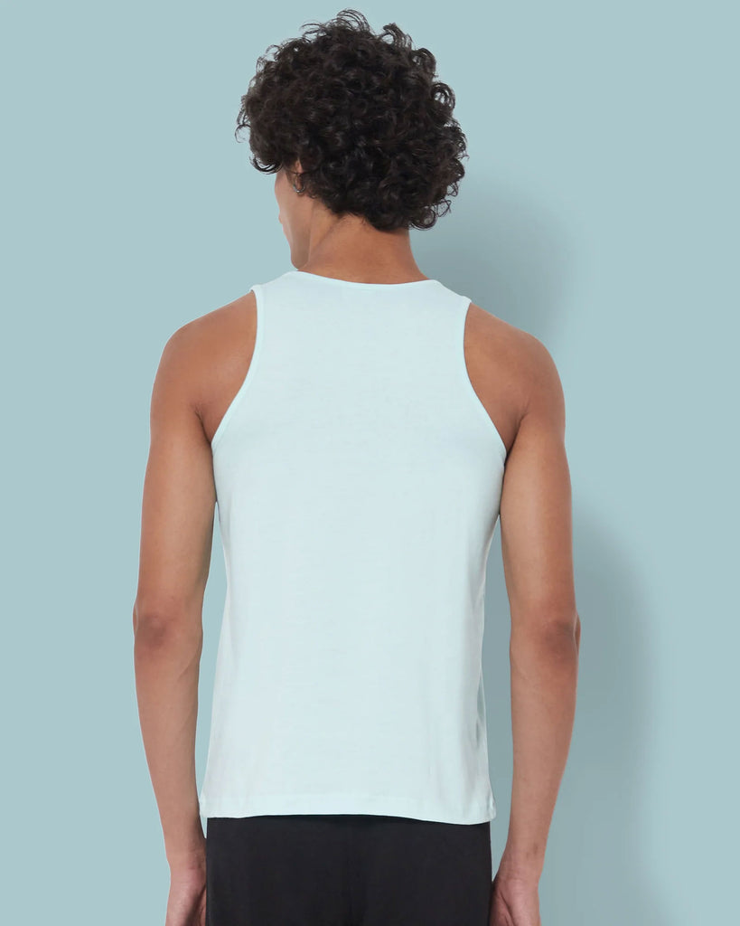 Melangebox Tank Top: Celeste