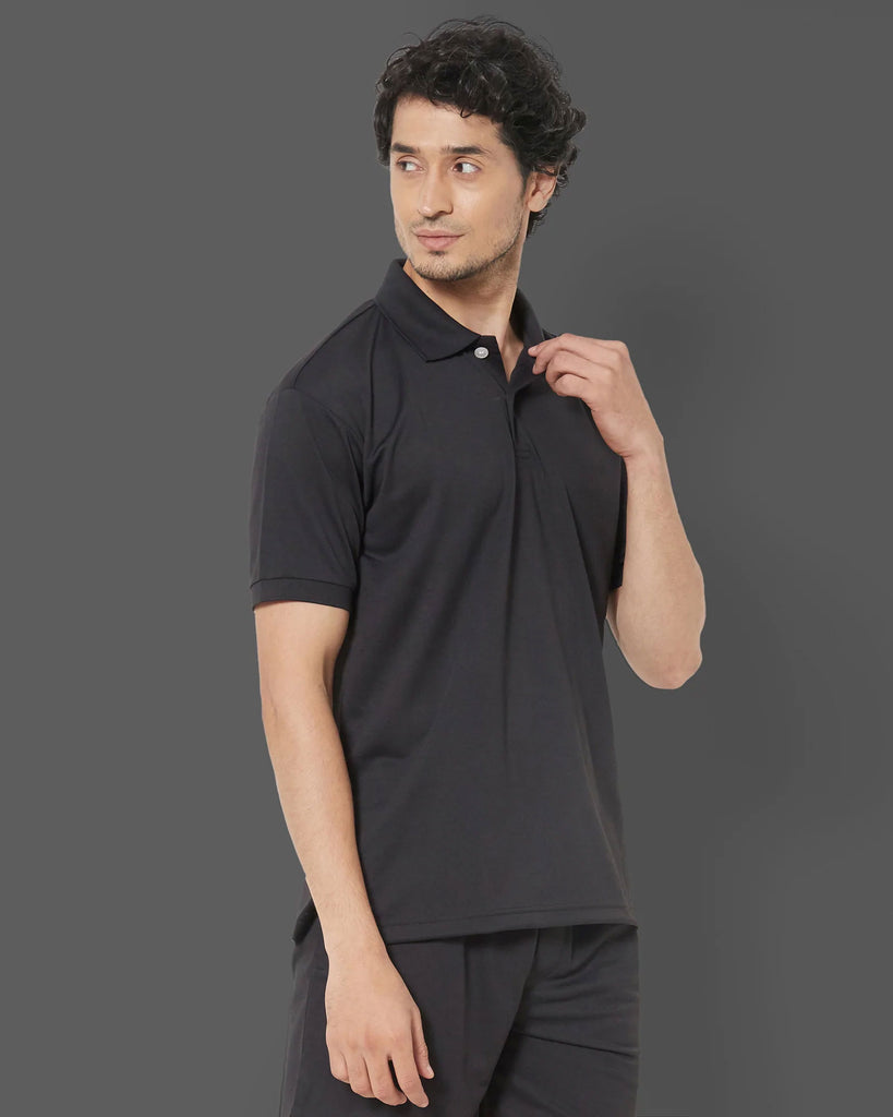 Melangebox Polo : Jet Black