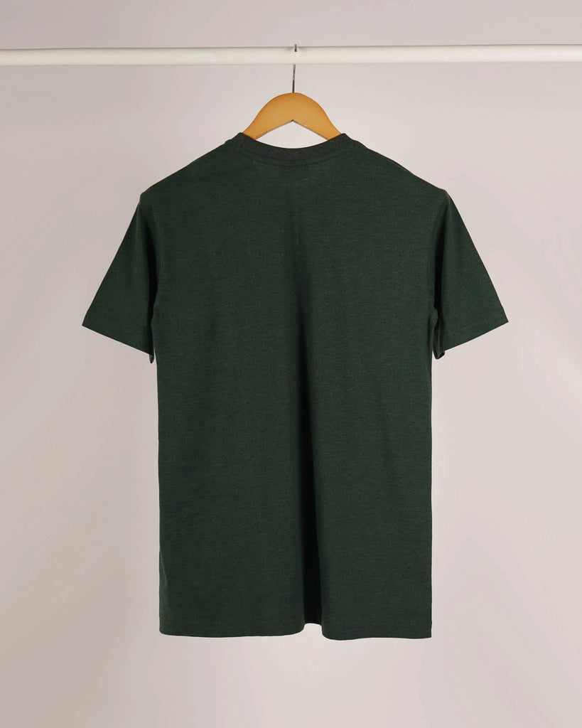 Melangebox Half Sleeves Crew Neck: Melange Avocado