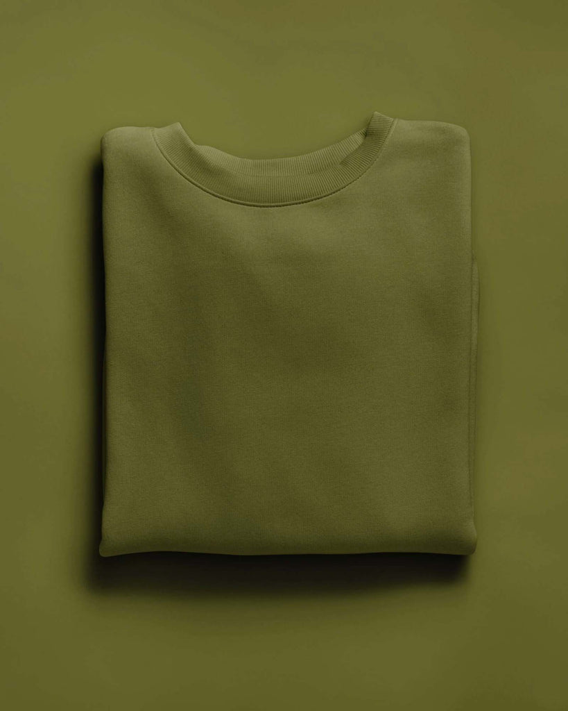 My Man's Drop Shoulder Sweatshirt: The Olive Green