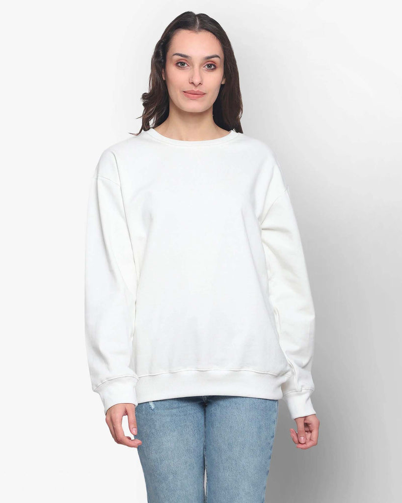 My Man's Drop Shoulder Sweatshirt 2.0: Ivory Cream