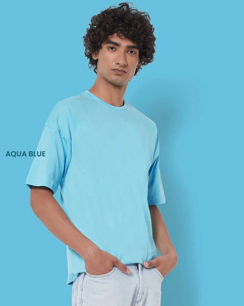 Melangebox Solid Pack of 9: Dropshoulder Crew Neck