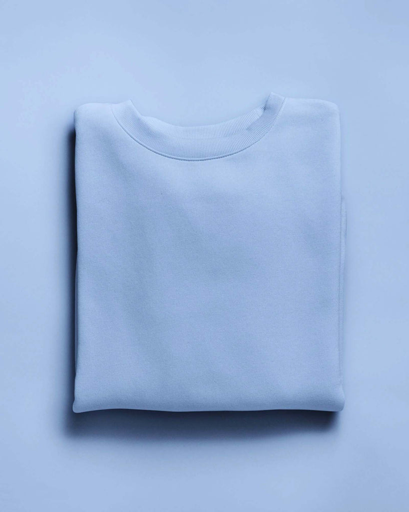 My Man's Drop Shoulder Sweatshirt: Cyan Blue