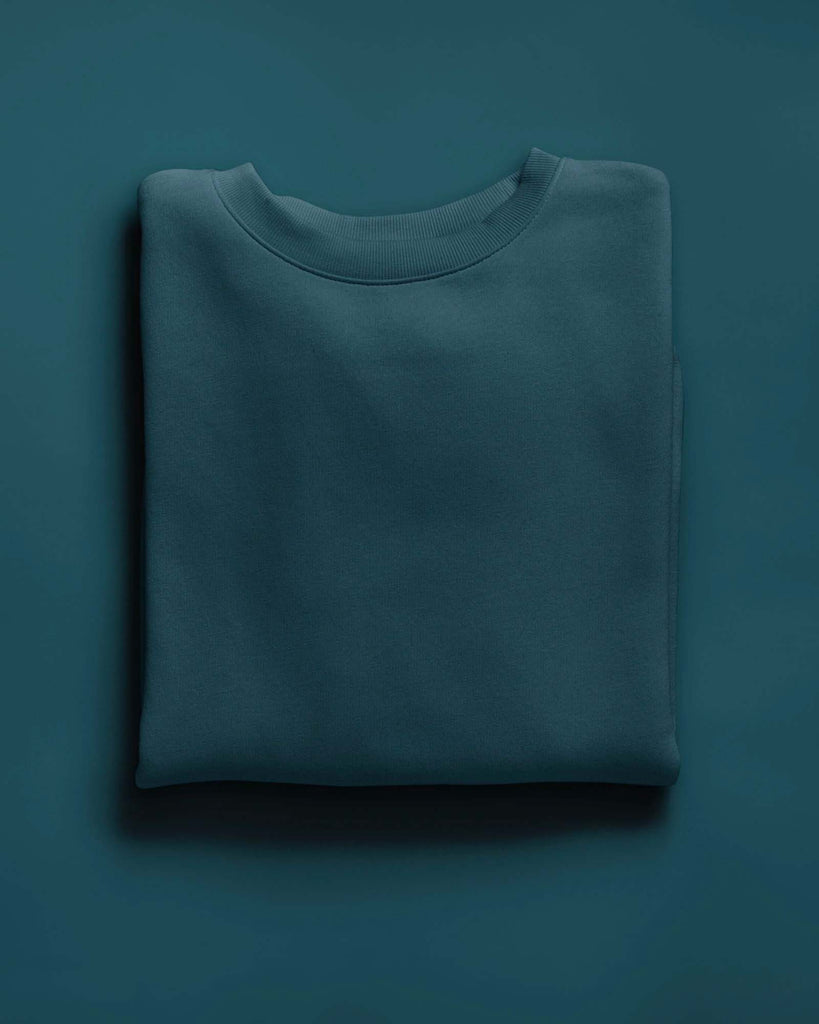 My Man's Drop Shoulder Sweatshirt: Deep Teal Blue