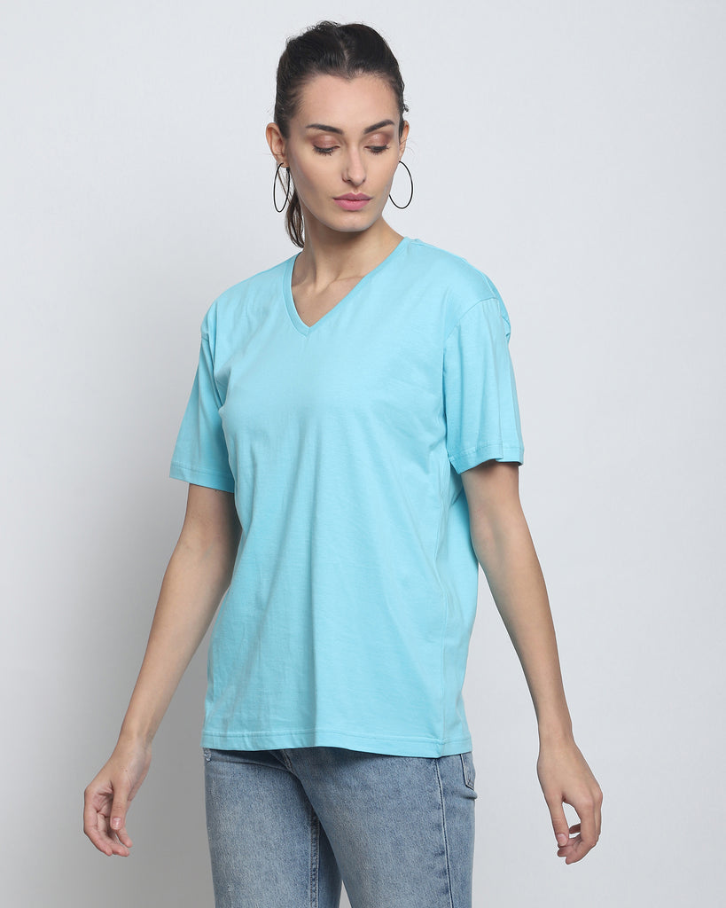 My Man's V Neck: The Aqua Blue