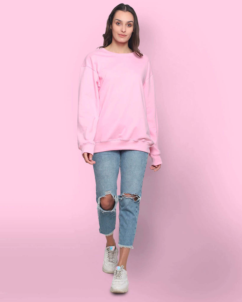 My Man's Drop Shoulder Sweatshirt 2.0: Baby Pink