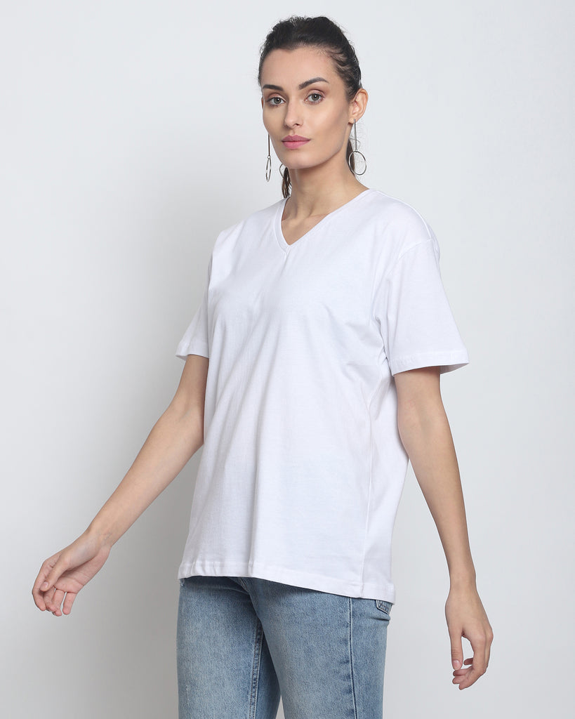 My Man's V Neck: The White