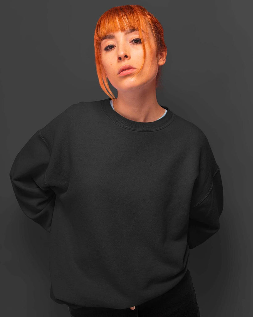 My Man's Drop Shoulder Sweatshirt: Jett Black
