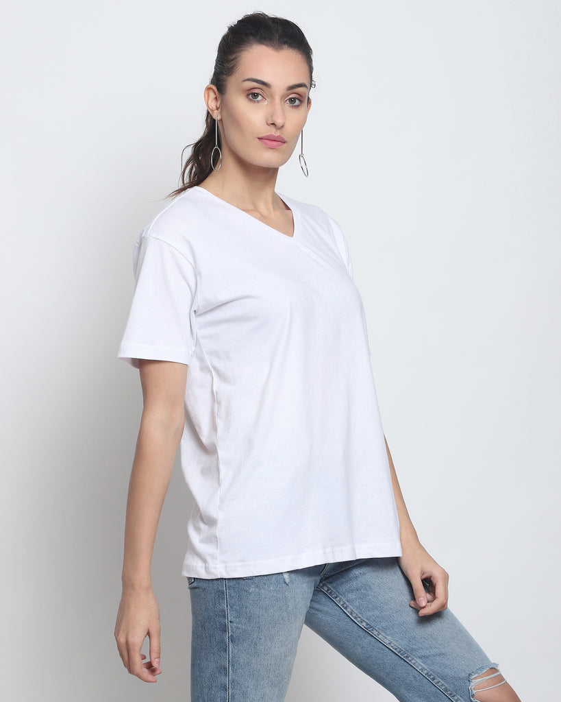 My Man's V Neck: The White