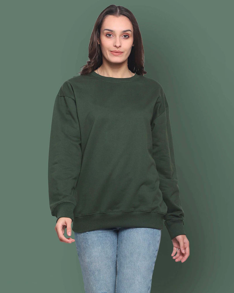 My Man's Drop Shoulder Sweatshirt 2.0: Military Green