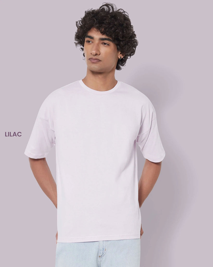 Melangebox Solid Pack of 9: Dropshoulder Crew Neck