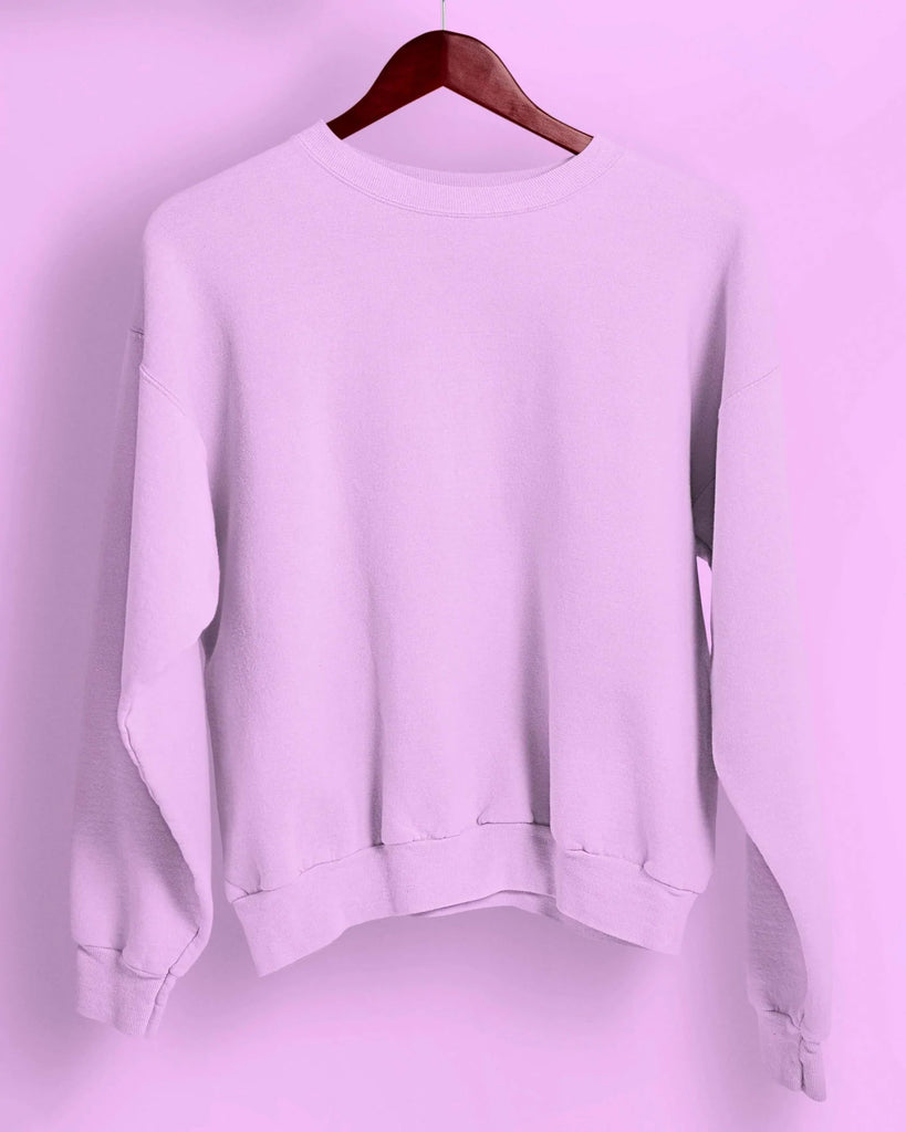 Drop Shoulder Sweatshirt: Mauve Purple