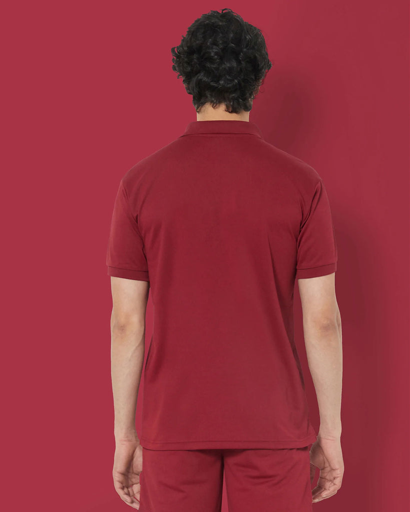 Melangebox Polo : Maroon Berry