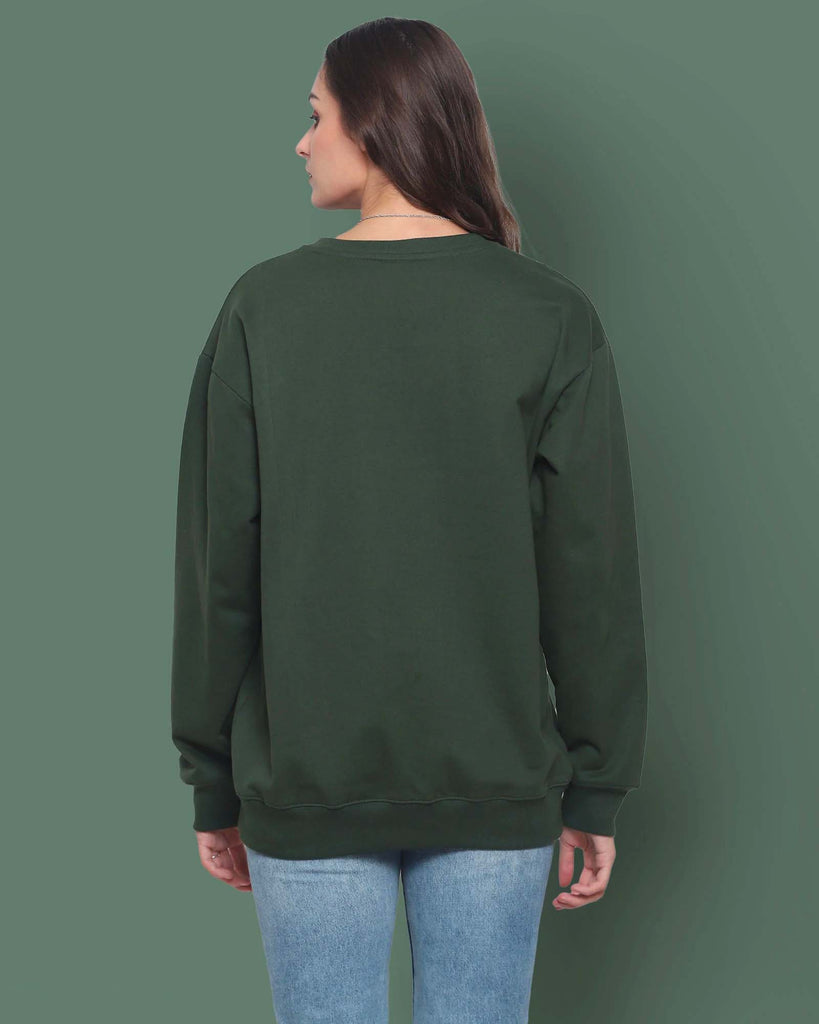 My Man's Drop Shoulder Sweatshirt 2.0: Military Green