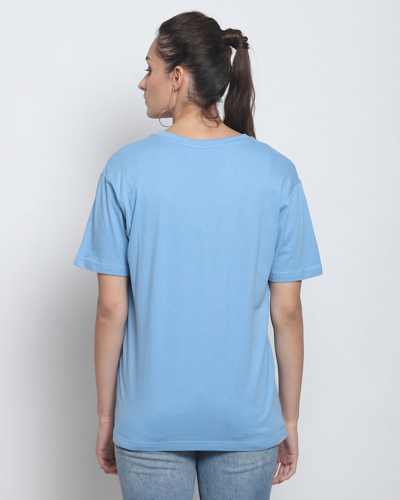 My Man's V Neck: The Cyan Blue