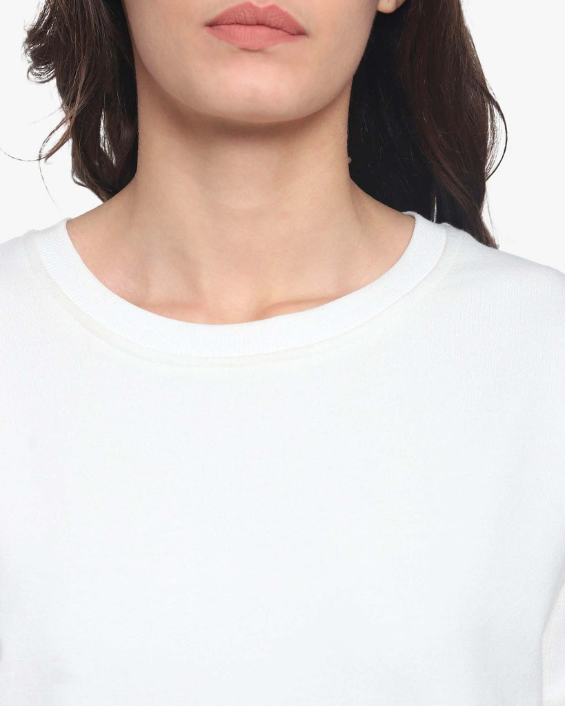 My Man's Drop Shoulder Sweatshirt 2.0: Ivory Cream