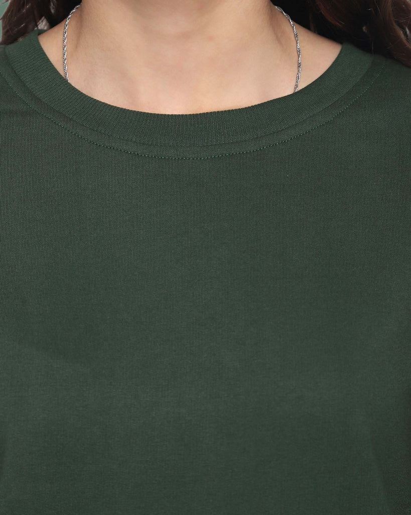 My Man's Drop Shoulder Sweatshirt 2.0: Military Green