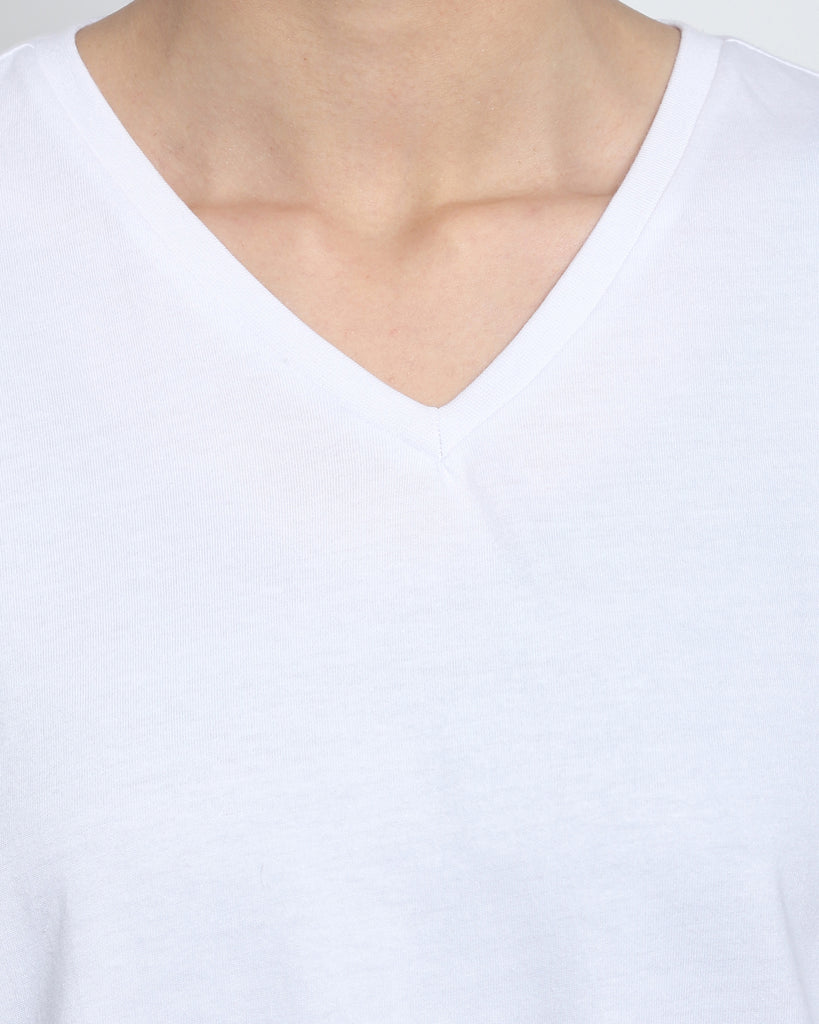 My Man's V Neck: The White