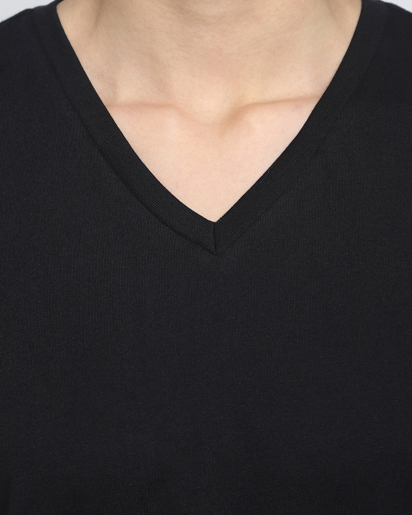 My Man's V Neck: The Black
