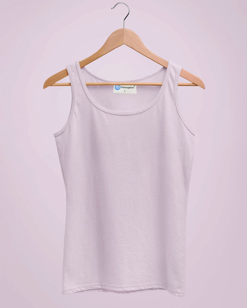 Melangebox Tank Top: Mauve Purple