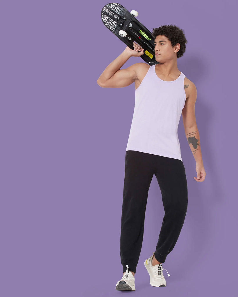 Melangebox Tank Top: Mauve Purple