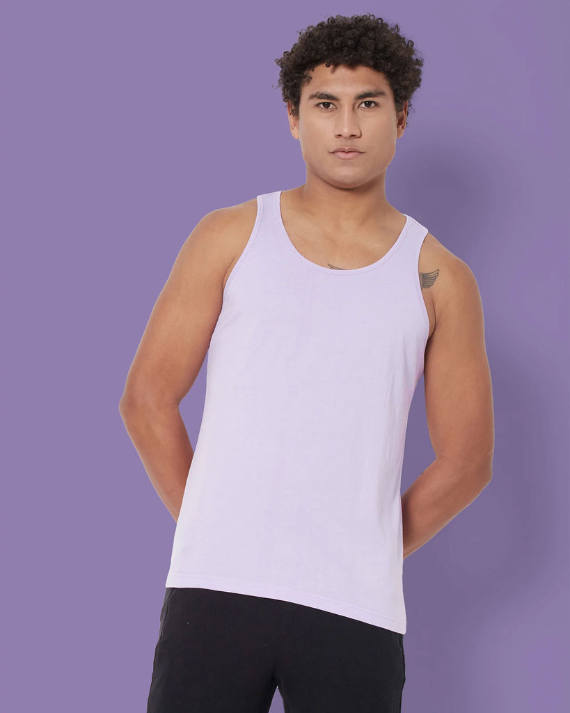 Melangebox Tank Top: Mauve Purple