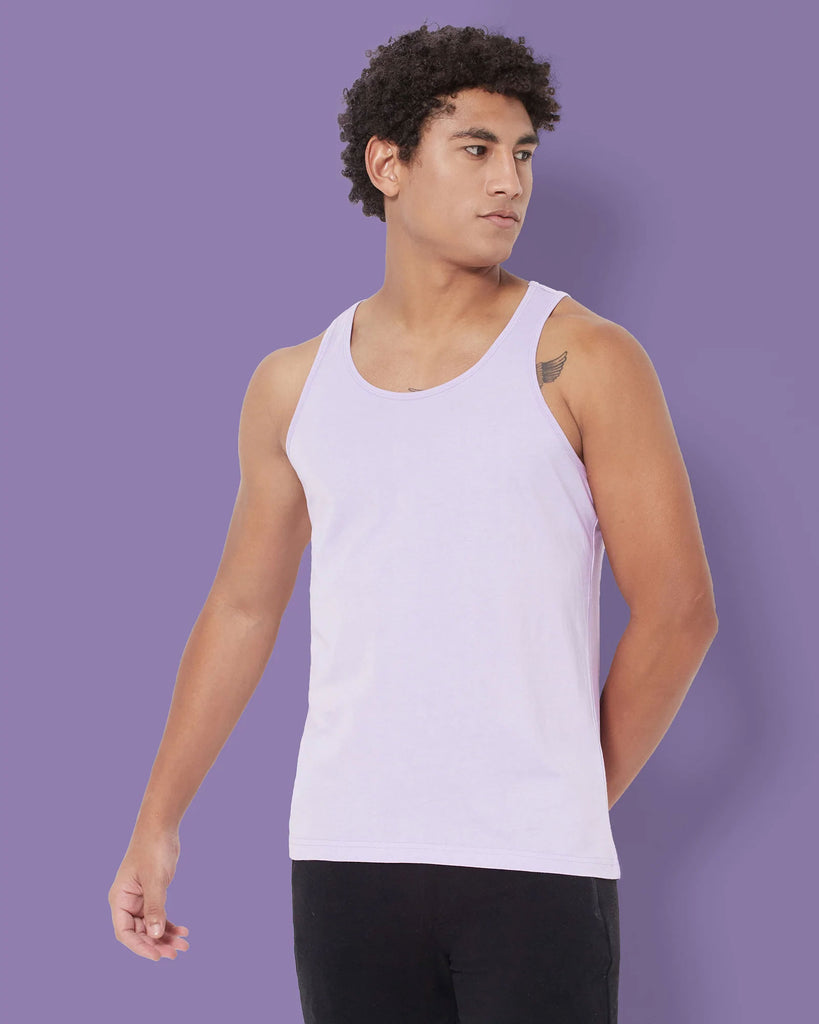 Melangebox Tank Top: Mauve Purple