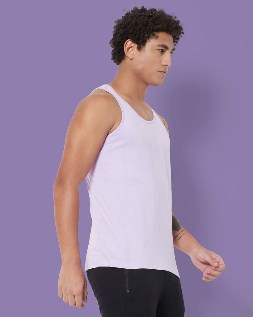 Melangebox Tank Top: Mauve Purple