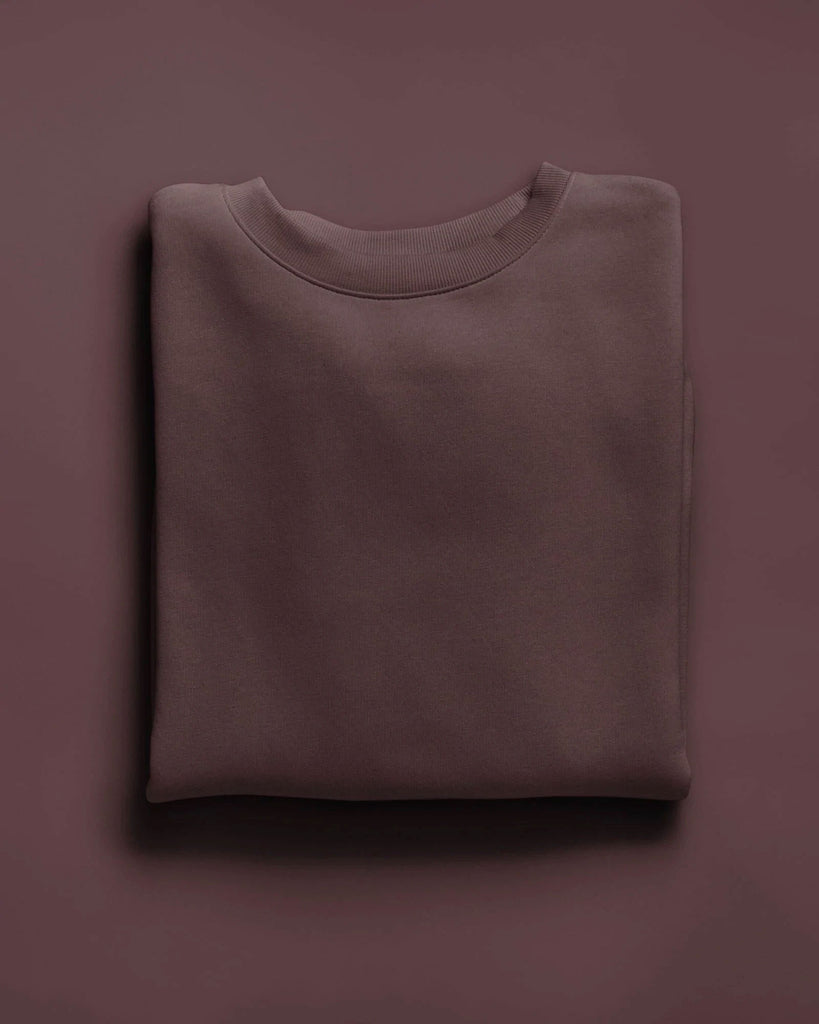 Melangebox Drop Shoulder Sweatshirt: Chocolate