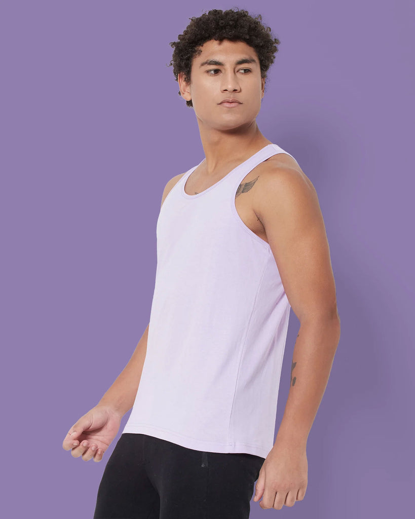 Melangebox Tank Top: Mauve Purple