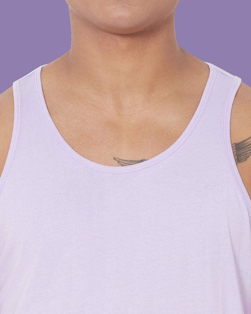 Melangebox Tank Top: Mauve Purple