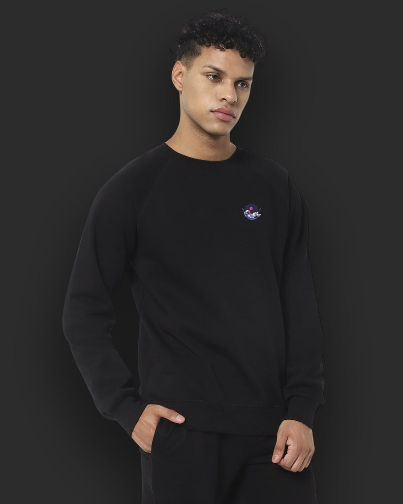Astral Ascent HW Crew Sweatshirt: Black