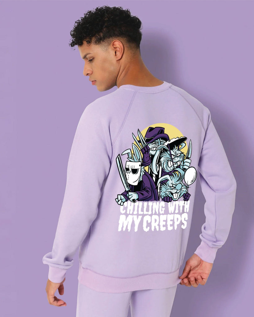 Melangebox Creepsters HW Crewâ„¢ Sweatshirt: Periwinkle