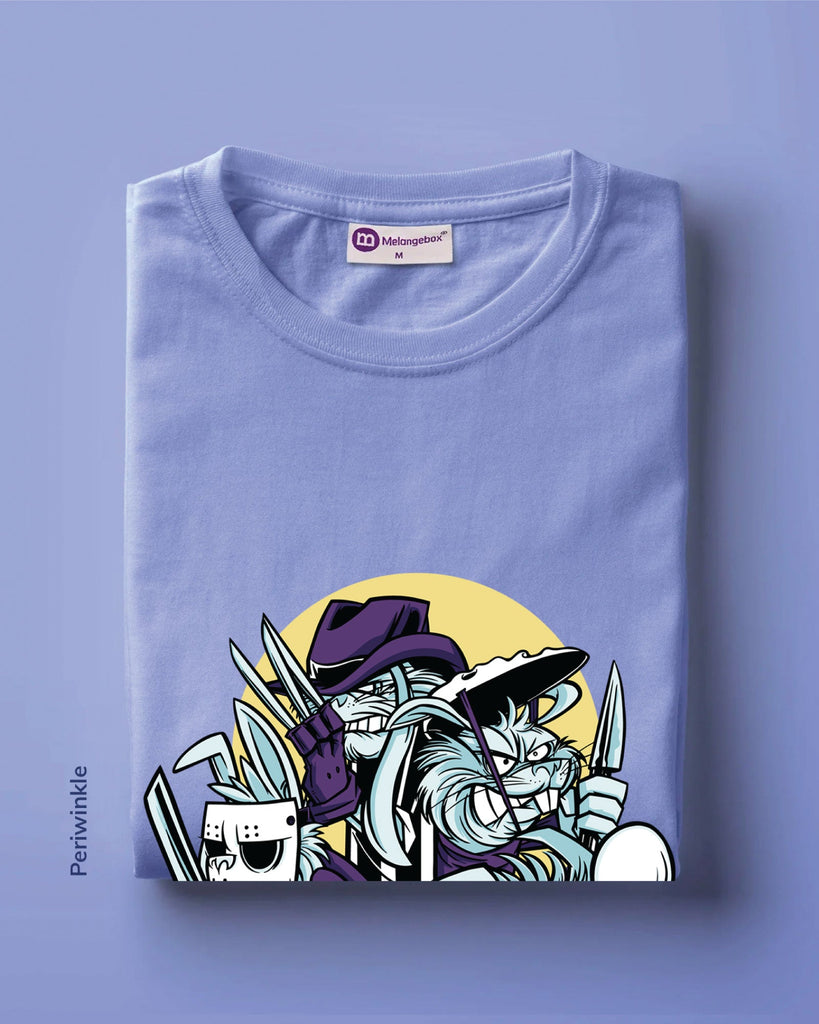 Melangebox Creepsters Crew Neck: Periwinkle