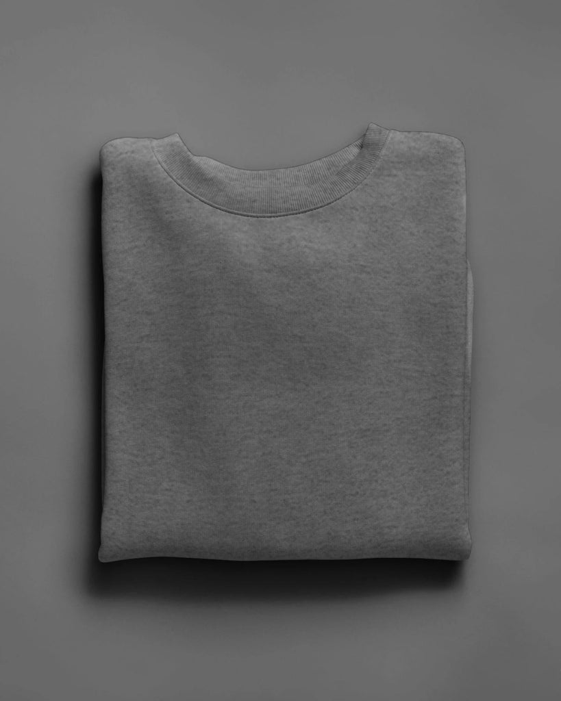 Melangebox Drop Shoulder Sweatshirt: DimGrey Melange