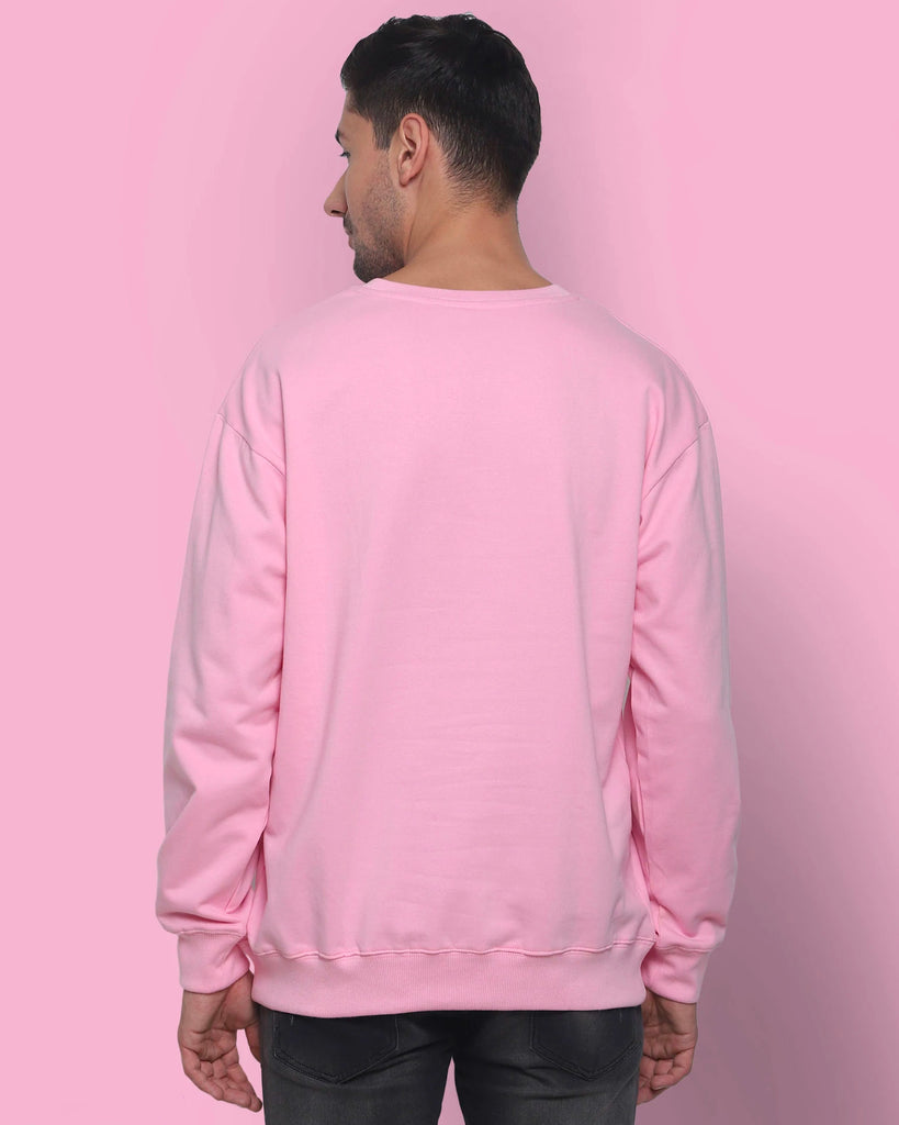 Melangebox Baby Pink Drop Shoulder SweatshirtÃ‚Â 