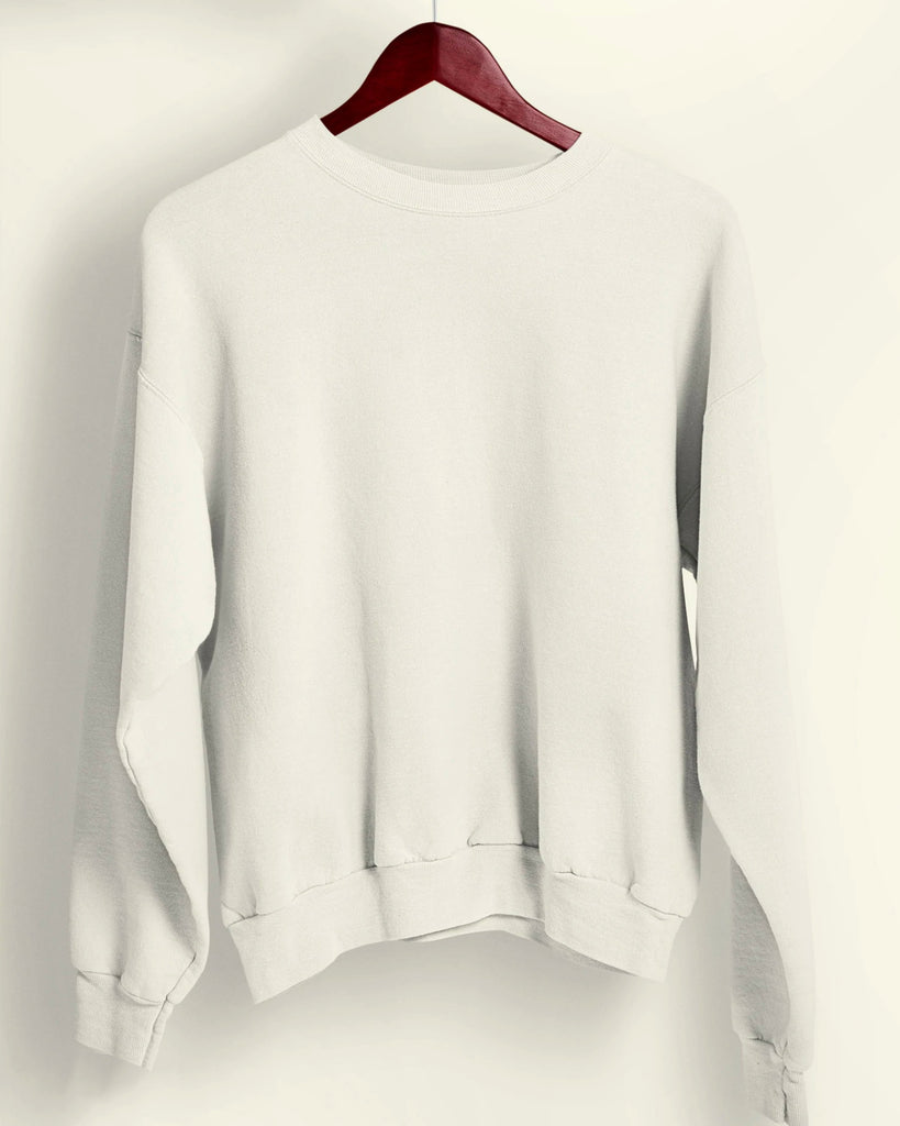 Melangebox Ivory Cream Drop Shoulder SweatshirtÃ‚Â 