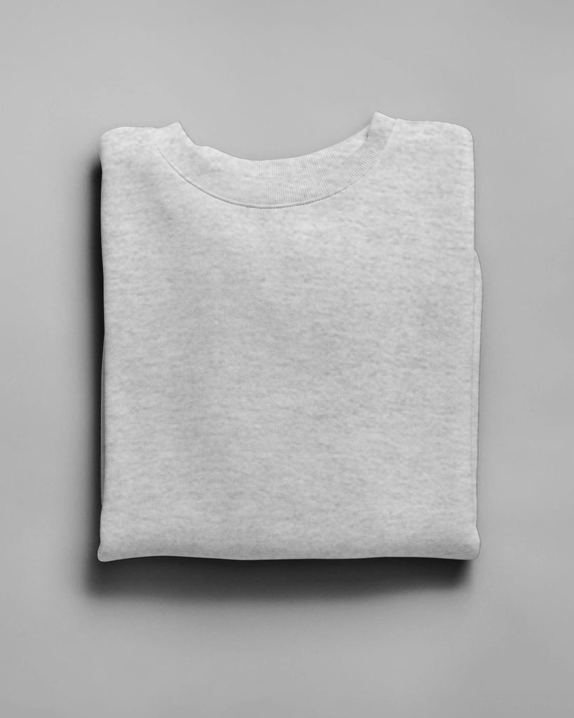 Melangebox Drop Shoulder Sweatshirt: Grey Melange